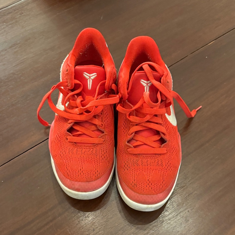Nike Kobe Kids Red and White Sneakers